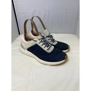 Toms Women's Arroyo Navy Suede and Canvas Sneakers Shoes Size 8.5
